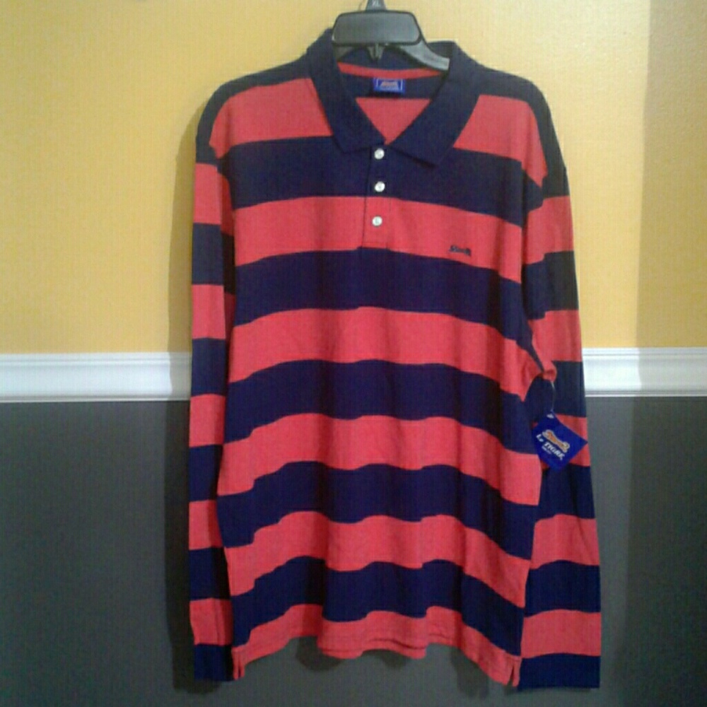 Mens Long sleeve Le Tigre polo shirt